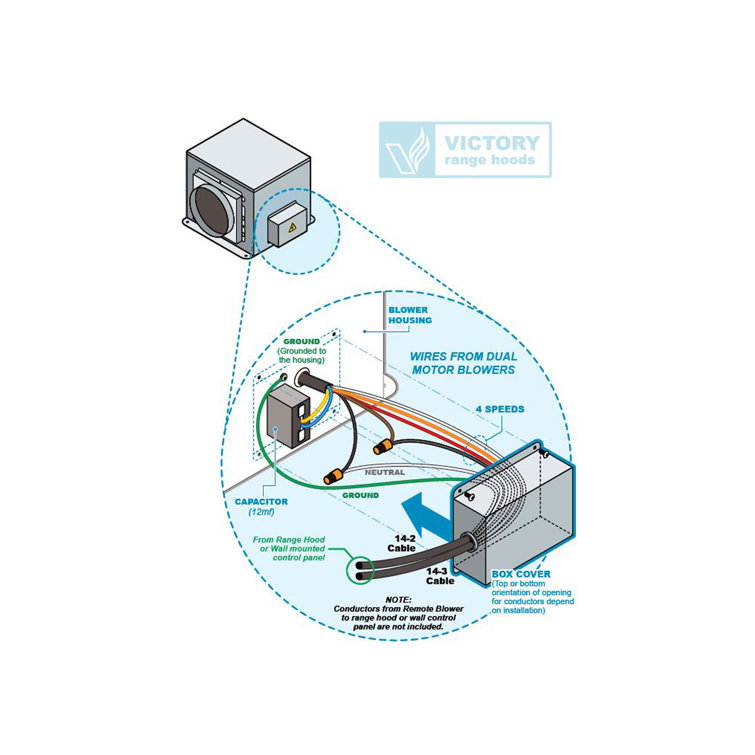 VictoryRangeHoods 600CFM Inline Blower for Range Hoods Wayfair Canada